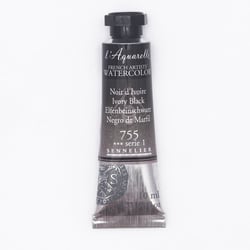 Aquarelle extra fine Sennelier en tube 10 ml - série 1 Noir d'Ivoire   