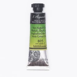Aquarelle extra fine Sennelier en tube 10 ml - série 1 Vert Anglais Clair  