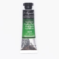 Aquarelle extra fine Sennelier en tube 10 ml - série 1 Vert Hooker   