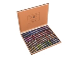 Coffret en bois de 100 pastels à l'écu