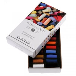Lot de 20 demi-pastels  extra tendre - Sennelier - Couleurs assorties - Pastels à l'écu