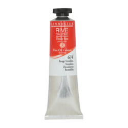 Peinture à l'huile Sennelier Rive Gauche - 40 mL - n°674 Rouge vermillon