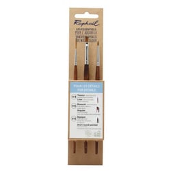 Raphaël Less Essentiels Pour L'aquarelle Pour les Détails - Lot de 3 pinceaux