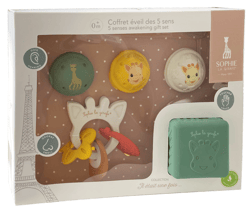 Coffret 5 sens éveil 1ère fois - Sophie la girafe