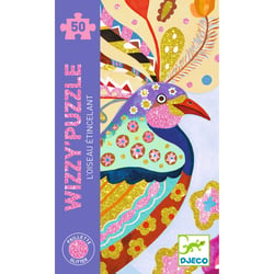 Puzzle brillant 50 pièces - L'oiseau étincelant - Djeco