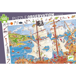 Puzzle Observation 100 pièces - Les Pirates - Djeco