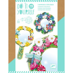 Miroirs à décorer : Douceur florale - Djeco - 3 pièces