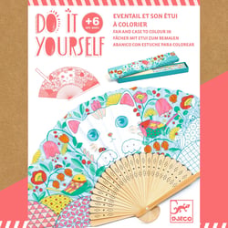 DIY Eventail et son étui à colorier Koneko - Djeco