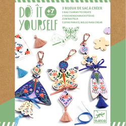 DIY 3 bijoux de sac à créer Butterflies - Djeco