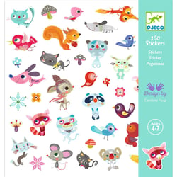 Stickers petits amis - Djeco - 160 pièces