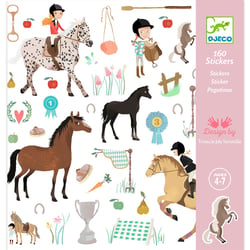 Stickers Chevaux - Djeco - 160 pièces