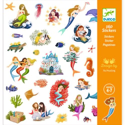Stickers Sirène - Djeco - 160 pièces