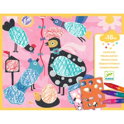 Coloriage pour les petits Piou piou & co - Djeco