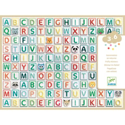 Gommettes en volume Alphabet - Djeco