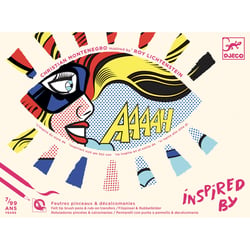 Activité de peinture et décalcomanie inspirée par Roy Liechtenstein - Djeco