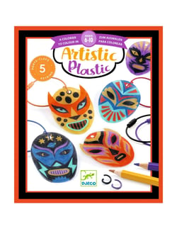 Coloriage - Artistic Plastic - 5 Porte-clefs Catcheurs - Djeco
