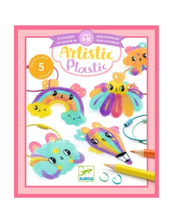 Coloriage - Artistic Plastic - 5 Porte-clefs Kawaii - Djeco