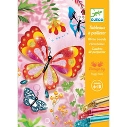 Tableau à pailleter : Papillons à paillettes - Djeco