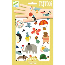 Tatouages temporaires : Jolies petites choses - Djeco - 2 planches