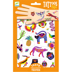 Tatouages temporaires :  Wild beauty - Djeco  - 2 planches