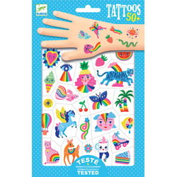 Tatouages temporaires :  Rainbow - Djeco  - 2 planches