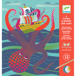 Cartes à gratter Dessus - dessous - Djeco