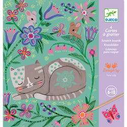Cartes à gratter : Rencontres - Djeco - 4 pièces