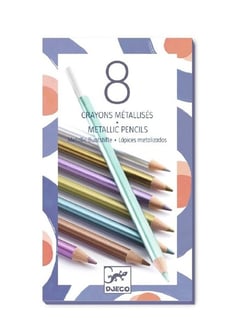 8 crayons métalliques - Djeco