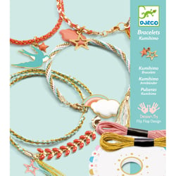 Activité de tissage kumihimo Djeco - Céleste