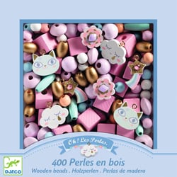 Perles en bois Djeco - Arc-en-ciel