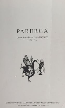 Parerga - Choix d'articles de Daniel Babut (1974-1994)