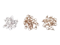 60 fermoirs mousqueton de 12 mm - Créalia