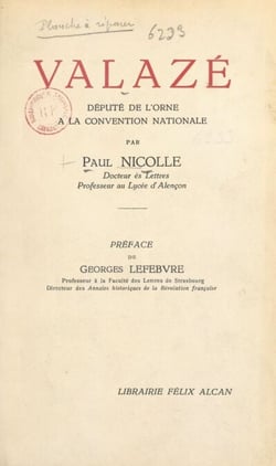 Valazé - Député de l'Orne à la Convention nationale