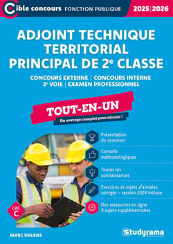 Adjoint technique territorial principal de 2e classe - Tout-en-un - Catégorie C - Édition 2025-2026
