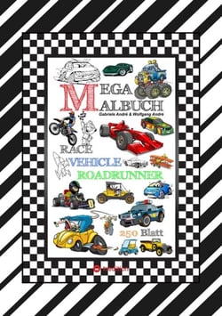 XXL MEGA MALBUCH - RACE ON - TOLLE VEHICLE MOTIVE - CARS - FLUGZEUGE - BOOTE - JETSKI - QUAD - MOTORRÄDER - UFO - VEHICLE