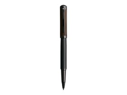 Stylo roller - Noir - Tandem - Pointe moyenne - Oberthur - Bois de noyer et gris mat