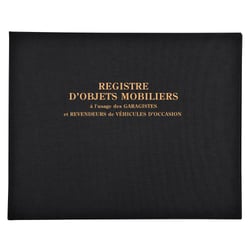 Registre 24x32cm objets mobiliers - special garagistes 100pages