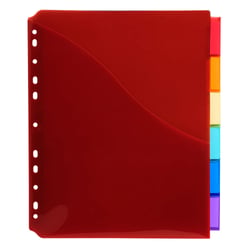 Lot de 10 intercalaires A4 maxi Exacompta - 6 positions - Couleurs assorties