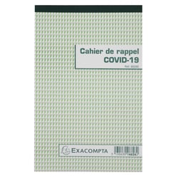 Cahier de rappel Covid-19 - A4 - Exacompta