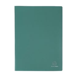 Porte-vues A4 - 20 vues - Polypro - Exacompta - Vert foncé