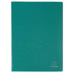 Porte-vues A4 - 100 vues - Polypro - Exacompta - Vert foncé