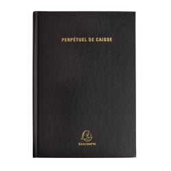 Agenda civil journalier perpétuel de caisse Exacompta - Noir - 14,8 x 21 cm