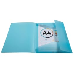 1 Chemise à 3 rabats avec couverture personnalisable A4 - Kreacover Pastel - Polypropylène transparent - Exacompta - modèle aléatoire