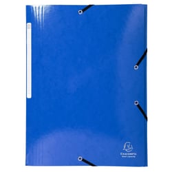 Chemise à élastique 3 rabats A4 - Maxi Capacity - Carton - Exacompta - Bleu foncé
