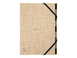 1 trieur A4 - 9 compartiments - Eterneco - Dos extensible - Carton - Exacompta - Motifs assortis
