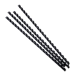 Lot de 25 boîtes de reliures spirales Exacompta -  Plastique - 8 mm - Noir