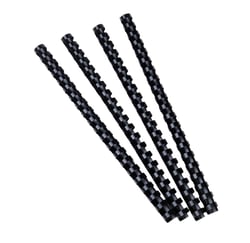 Lot de 25 boîte de reliures spirales Exacompta - Plastique - 12 mm - Noir