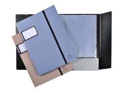 1 porte-vues A4 - Campus Métal - 40 vues - Polypro - Exacompta - Coloris assortis