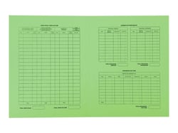 Lot de 25 chemises sans rabats A4 - Procédure - Carton - Exacompta - Vert