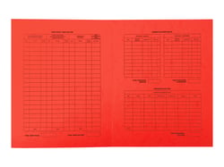 Lot de 25 chemises sans rabats A4 - Procédure - Carton - Exacompta - Rouge